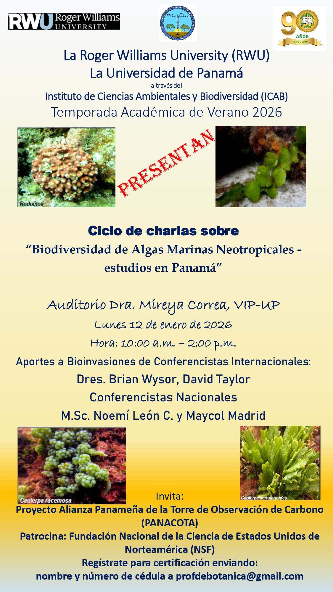 Conferencia de algas marinas